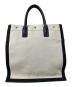Saint Laurent (サンローラン) RIVE GAUCHE TOTE BAG アイボリー×ブラック：70000円