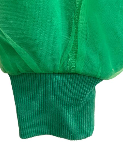 MAISON SPECIAL（メゾンスペシャル）MAISON SPECIAL (メゾンスペシャル) Tulle Combination Sweatshirt グリーン サイズ:Freeの古着・服飾アイテム