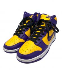 NIKE（ナイキ）の古着「Nike Dunk High Retro "Lakers"」｜パープル×イエロー