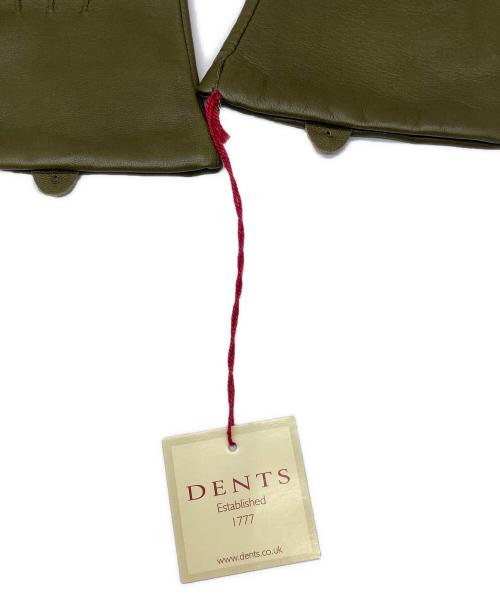 Dents（デンツ）Dents (デンツ) レディス・スリーポイント・ライニング・レザー・グローブ グリーン サイズ:7 未使用品の古着・服飾アイテム
