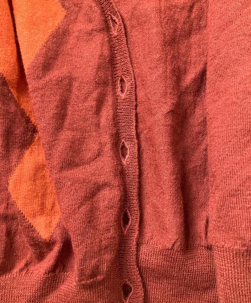 Vivienne Westwood RED LABEL（ヴィヴィアンウエストウッドレッドレーベル）Vivienne Westwood RED LABEL (ヴィヴィアンウエストウッドレッドレーベル) 薄手カーディガン レッド レッド サイズ:Mの古着・服飾アイテム