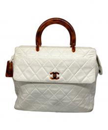 CHANEL（シャネル）の古着「マトラッセ ハンドバッグ ホワイト」｜ホワイト