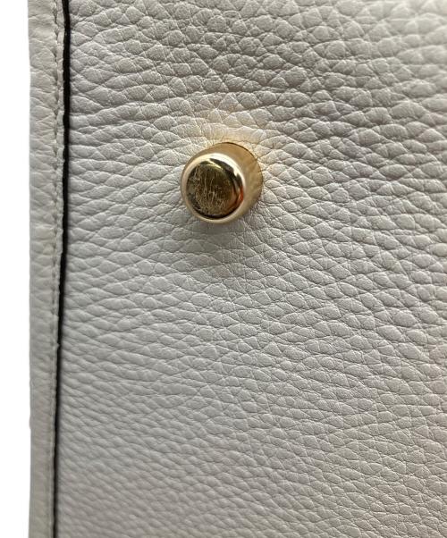 COACH（コーチ）COACH (コーチ) ジャカード ウィズ ストライプ アンド コーチ パッチ ベージュ×ホワイトの古着・服飾アイテム