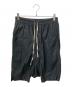 RICK OWENS（リックオウエンス）の古着「ショートサルエルパンツ」｜ブラック