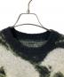 LAD MUSICIAN (ラッドミュージシャン) MOHAIR SHAGGY KNIT CAT CREW NECK PULLOVE グリーン×グレー サイズ:44 未使用品：16000円