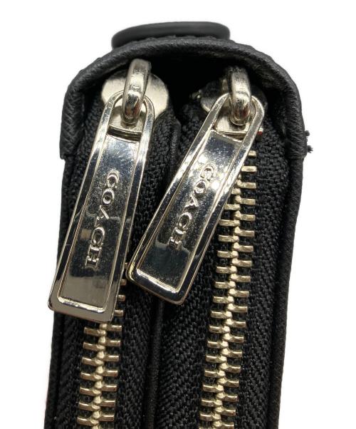 COACH（コーチ）COACH (コーチ) ダブルジップオーガナイザー ブラックの古着・服飾アイテム