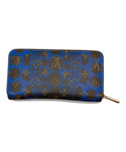 LOUIS VUITTON（ルイ ヴィトン）LOUIS VUITTON (ルイ ヴィトン) パンプキン ドット ジッピーウォレット ブラウン×ブルーの古着・服飾アイテム