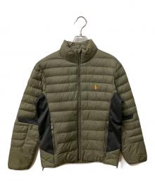 POLO RALPH LAUREN（ポロ・ラルフローレン）の古着「ダウンジャケット オリーブ×ブラック」｜オリーブ
