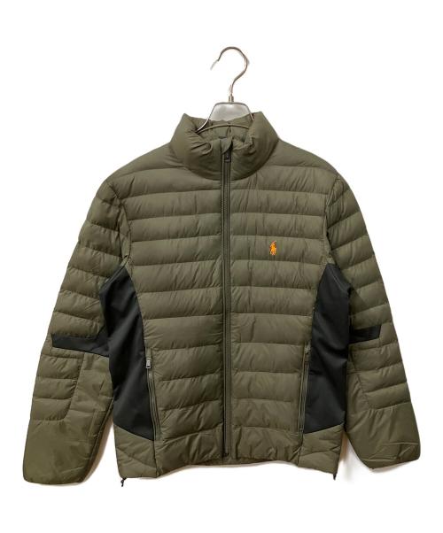 POLO RALPH LAUREN（ポロ・ラルフローレン）POLO RALPH LAUREN (ポロ・ラルフローレン) ダウンジャケット オリーブ×ブラック オリーブ サイズ:sの古着・服飾アイテム