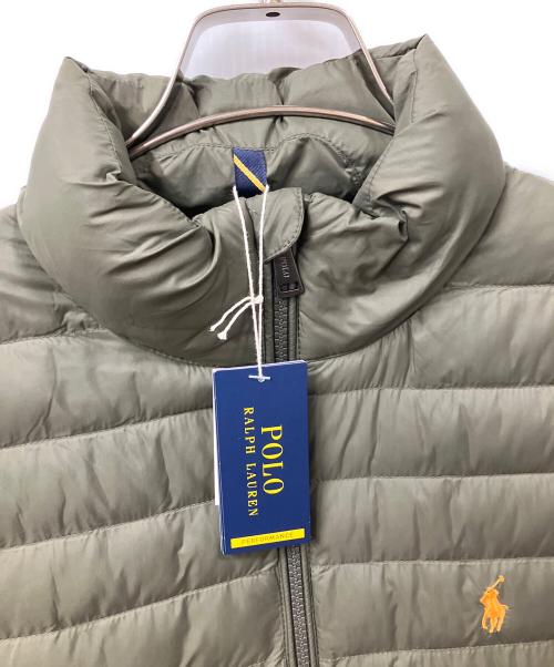 POLO RALPH LAUREN（ポロ・ラルフローレン）POLO RALPH LAUREN (ポロ・ラルフローレン) ダウンジャケット オリーブ×ブラック オリーブ サイズ:sの古着・服飾アイテム