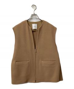 中古・古着通販】ADAWAS (アダワス) HEMP FRIZE VEST ベージュ サイズ