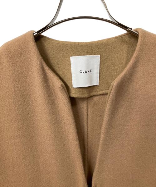 CLANE（クラネ）CLANE (クラネ) FRONT ZIP REVER GILET  ベージュ サイズ:１の古着・服飾アイテム
