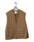 CLANE（クラネ）の古着「FRONT ZIP REVER GILET 」｜ベージュ