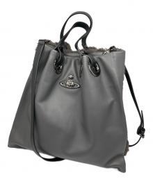 Vivienne Westwood（ヴィヴィアンウエストウッド）の古着「2WAYバッグ オーブ グレー」｜グレー