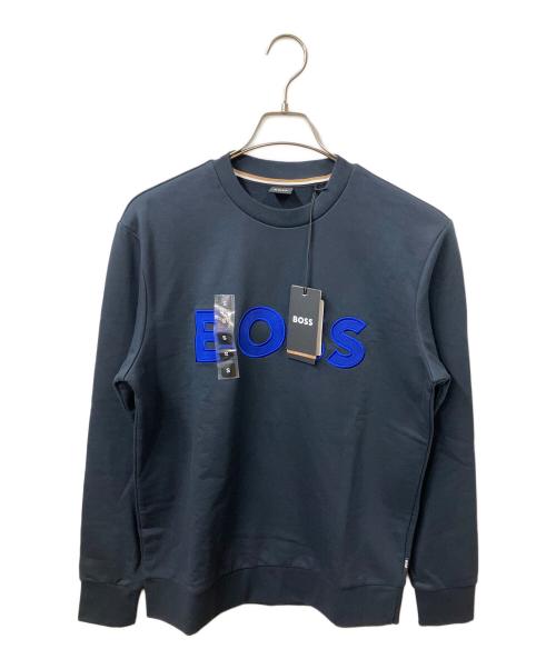 HUGO BOSS（ヒューゴ ボス）HUGO BOSS (ヒューゴ ボス) BOSS x NFL regular-fit sweatshirt with special branding ブラック サイズ:S 未使用品の古着・服飾アイテム