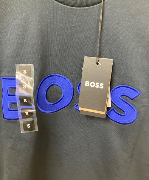 HUGO BOSS（ヒューゴ ボス）HUGO BOSS (ヒューゴ ボス) BOSS x NFL regular-fit sweatshirt with special branding ブラック サイズ:S 未使用品の古着・服飾アイテム