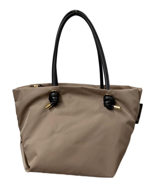 VIOLAd'ORO（ヴィオラドーロ）VIOLAd'ORO (ヴィオラドーロ) ビアンカ ナイロントートバッグ グレー×ブラックの古着・服飾アイテム