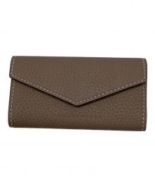 bonaventura（ボナベンチュラ）の古着「Slim Key Case Shrink Leather」｜グレー×イエロー