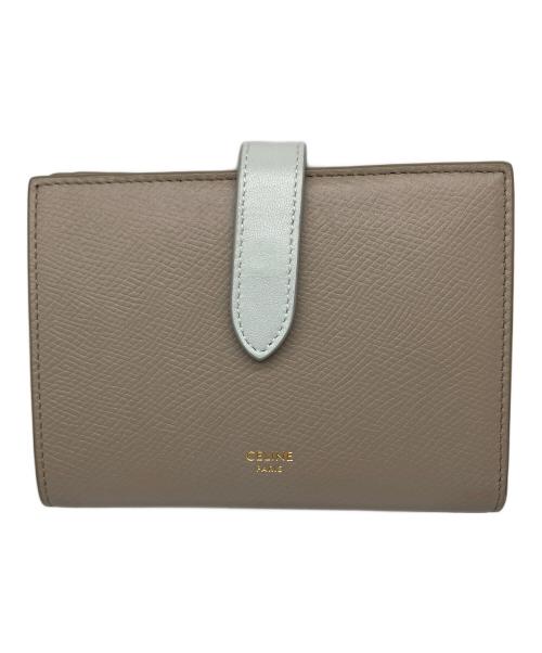 CELINE（セリーヌ）CELINE (セリーヌ) ミディアムストラップウォレット グレーの古着・服飾アイテム