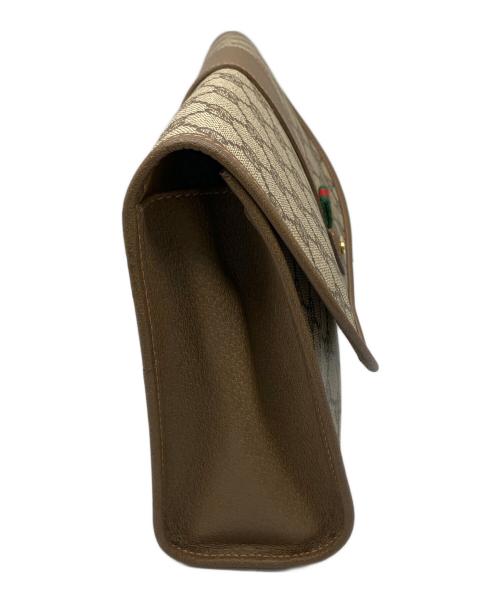 GUCCI（グッチ）GUCCI (グッチ) クラッチバッグ　GGキャンバス ブラウンの古着・服飾アイテム