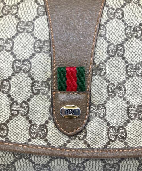 GUCCI（グッチ）GUCCI (グッチ) クラッチバッグ　GGキャンバス ブラウンの古着・服飾アイテム