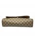 中古・古着 GUCCI (グッチ) クラッチバッグ　GGキャンバス ブラウン：15000円