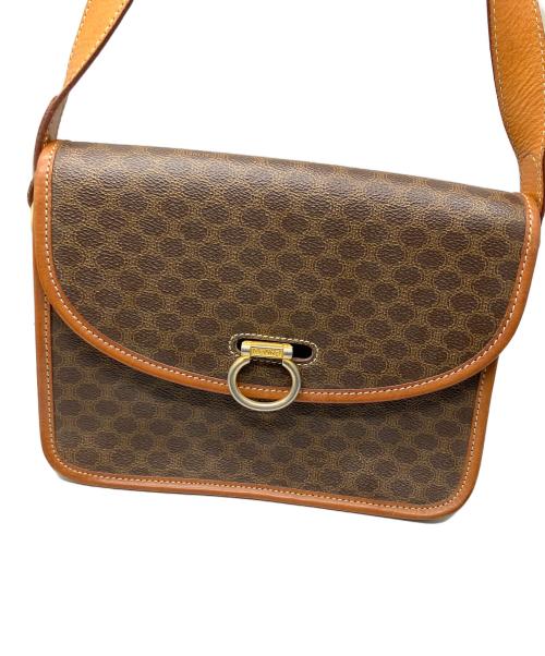 CELINE（セリーヌ）CELINE (セリーヌ) ショルダーバッグ　マカダム ブラウンの古着・服飾アイテム