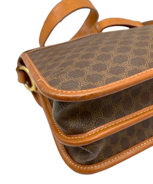 CELINE（セリーヌ）CELINE (セリーヌ) ショルダーバッグ　マカダム ブラウンの古着・服飾アイテム