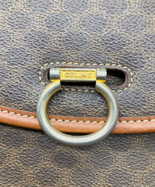 CELINE（セリーヌ）CELINE (セリーヌ) ショルダーバッグ　マカダム ブラウンの古着・服飾アイテム