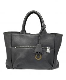 aniary（アニアリ）の古着「レザーハンドバッグ ブラック」｜ブラック