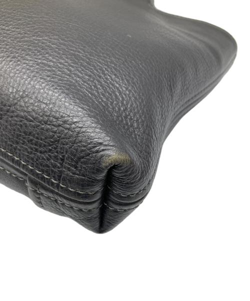 aniary（アニアリ）aniary (アニアリ) レザーハンドバッグ ブラック ブラックの古着・服飾アイテム