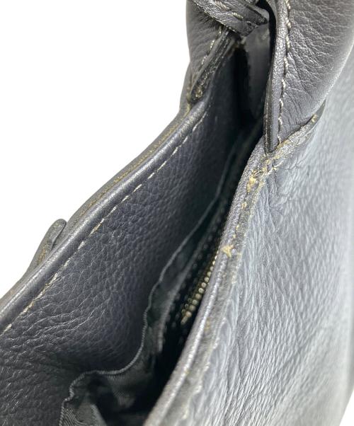 aniary（アニアリ）aniary (アニアリ) レザーハンドバッグ ブラック ブラックの古着・服飾アイテム