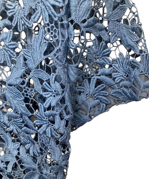 REKISAMI（レキサミ）REKISAMI (レキサミ) 半袖ワンピース　ブルー×ブラック ブルー×ブラック サイズ:2の古着・服飾アイテム