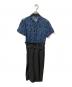 REKISAMI (レキサミ) 半袖ワンピース　ブルー×ブラック ブルー×ブラック サイズ:2：5000円