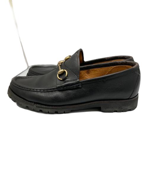 GUCCI（グッチ）GUCCI (グッチ) ホースビットローファー ブラック ブラック サイズ:42.5の古着・服飾アイテム