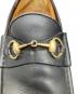 中古・古着 GUCCI (グッチ) ホースビットローファー ブラック ブラック サイズ:42.5：13000円