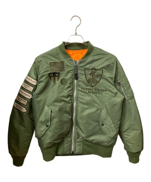 AVIREX（アヴィレックス）AVIREX (アヴィレックス) MA-1フライングタイガースジャケット　オリーブ オリーブ サイズ:Lの古着・服飾アイテム
