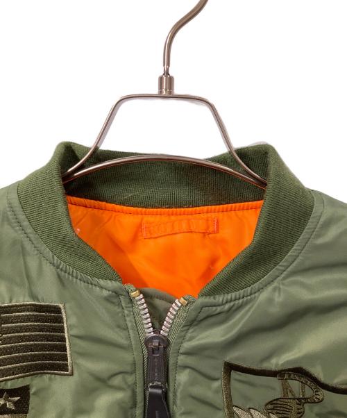 AVIREX（アヴィレックス）AVIREX (アヴィレックス) MA-1フライングタイガースジャケット　オリーブ オリーブ サイズ:Lの古着・服飾アイテム