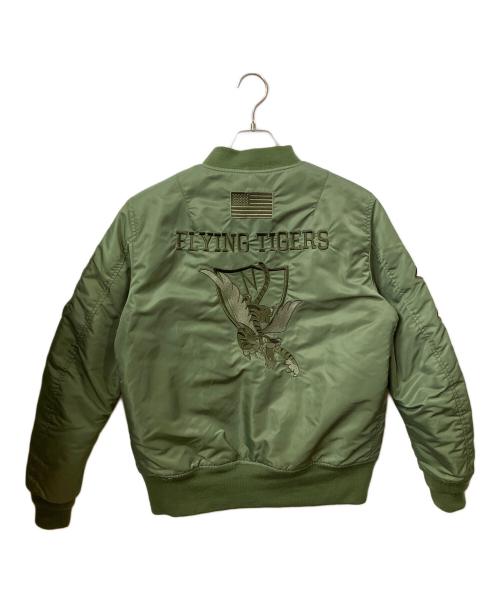 AVIREX（アヴィレックス）AVIREX (アヴィレックス) MA-1フライングタイガースジャケット　オリーブ オリーブ サイズ:Lの古着・服飾アイテム
