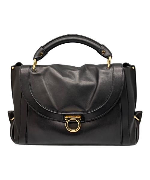 Salvatore Ferragamo（サルヴァトーレ フェラガモ）Salvatore Ferragamo (サルヴァトーレ フェラガモ) ガンチーニ　ソフィア ブラックの古着・服飾アイテム