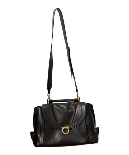 Salvatore Ferragamo（サルヴァトーレ フェラガモ）Salvatore Ferragamo (サルヴァトーレ フェラガモ) ガンチーニ　ソフィア ブラックの古着・服飾アイテム