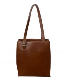 MOTHERHOUSE（マザーハウス）の古着「ブライト V トート」｜ブラウン