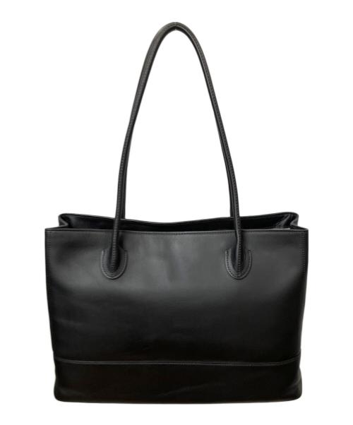 MARGARET HOWELL idea（マーガレット ハウエル アイディア）MARGARET HOWELL idea (マーガレット ハウエル アイディア) レザートートバッグ ブラック ブラックの古着・服飾アイテム