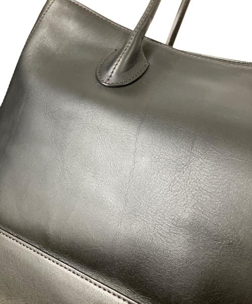 MARGARET HOWELL idea（マーガレット ハウエル アイディア）MARGARET HOWELL idea (マーガレット ハウエル アイディア) レザートートバッグ ブラック ブラックの古着・服飾アイテム