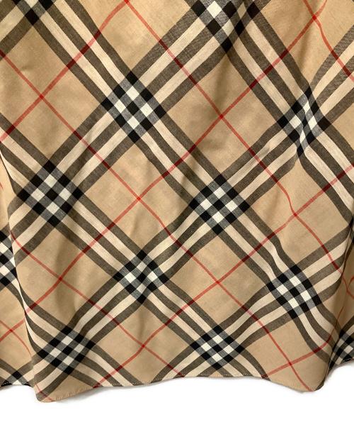 BURBERRY BLUE LABEL（バーバリー ブルー レーベル）BURBERRY BLUE LABEL (バーバリーロンドンブルーレーベル) ノースリーブ・キャミソールワンピース ノバチェック  ベージュ サイズ:40の古着・服飾アイテム