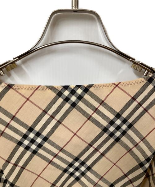 BURBERRY BLUE LABEL（バーバリー ブルー レーベル）BURBERRY BLUE LABEL (バーバリーロンドンブルーレーベル) ノースリーブ・キャミソールワンピース　ノバチェック ベージュ サイズ:38の古着・服飾アイテム