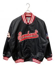 HASE AUTHENTICS（ハセ オーセンティックス）の古着「コーチジャケット　ブラック×レッド」｜ブラック