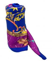 HERMES（エルメス）の古着「カレ90 Pierres d'Orient et d'Occident」｜ネイビー×パープル