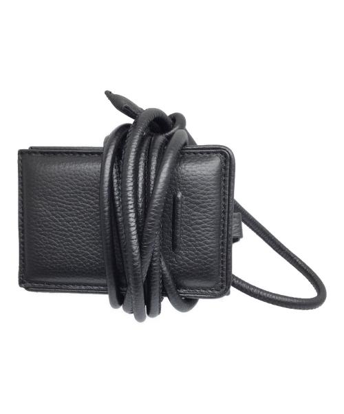 objcts.io（オブジェクツアイオー）objcts.io (オブジェクツアイオー) レザーウォレットバッグ ブラック ブラックの古着・服飾アイテム