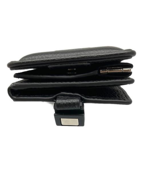 objcts.io（オブジェクツアイオー）objcts.io (オブジェクツアイオー) レザーウォレットバッグ ブラック ブラックの古着・服飾アイテム